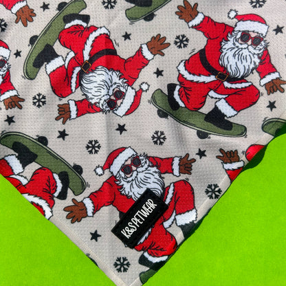 Skatin' Santa: Dog Bandana